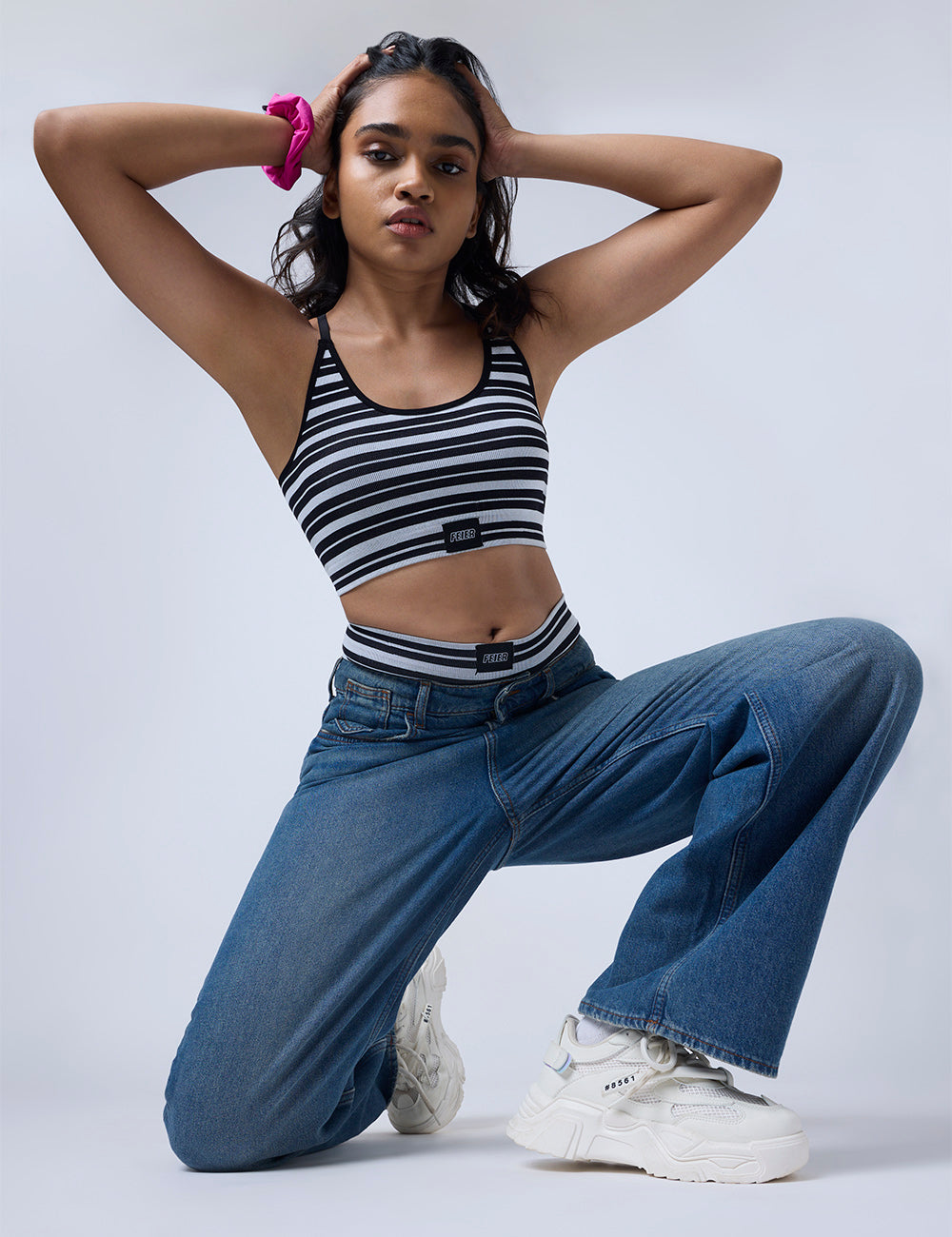 Ribbed Stripe Bralette